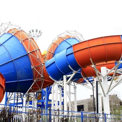 Diapositiva comercial de la montaña rusa del agua de la fibra de vidrio para los parques de atracciones de la familia
