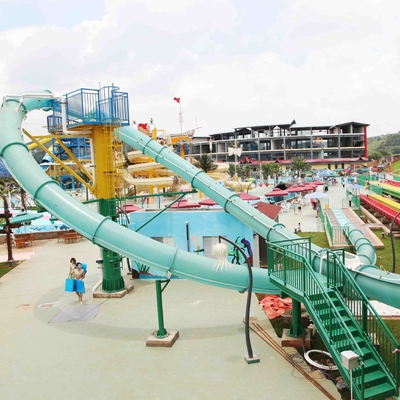 Toboganes acuáticos de la fibra de vidrio del parque de la aguamarina de la diapositiva de ExcitingLoopBody, altura el 16m de la plataforma