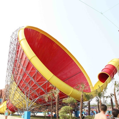 Toboganes acuáticos grandes de la fibra de vidrio para la aguamarina divertida, tobogán acuático grande del tornado para el parque del agua
