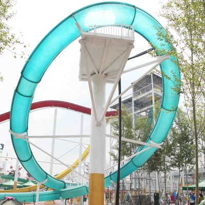 Toboganes acuáticos de la fibra de vidrio del parque de la aguamarina de ExcitingSlide, altura el 16m de la plataforma