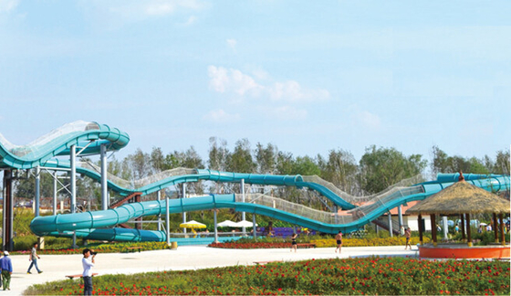 Montaña rusa fuerte del agua del dragón de agua de Aquapark de la diversión del equipo del control de calidad para el parque del agua