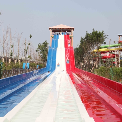 Los toboganes acuáticos de la fibra de vidrio del acero inoxidable con el color del arco iris para los niños/los adultos en agua parquean