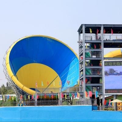 Tobogán acuático estupendo colorido de alta calidad con la diapositiva larga del agujero del espacio para el parque de atracciones