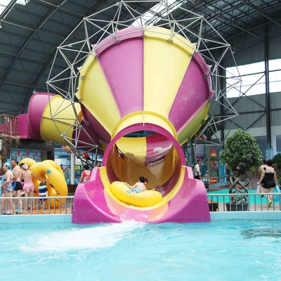 Tobogán acuático interior del mundo del agua de las personas del equipo 2 del parque de la aguamarina de la fibra de vidrio