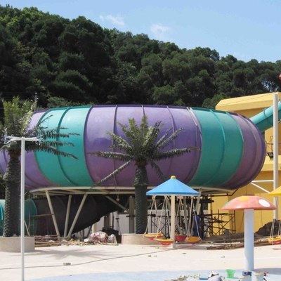 Toboganes acuáticos gigantes modificados para requisitos particulares del espacio de los toboganes acuáticos de la fibra de vidrio del parque de la aguamarina de la diversión para el proyecto de agua