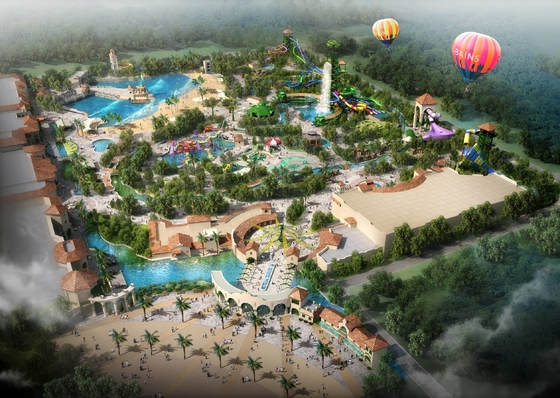 El diseño conceptual del parque del agua/el parque modificado para requisitos particulares del agua/las construcciones profesionales del parque del agua combinan