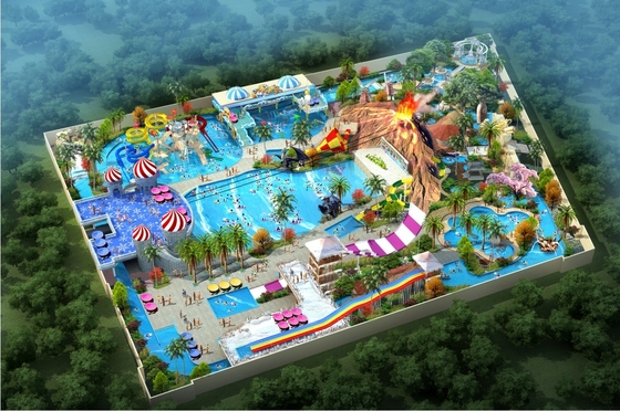 Diseño conceptual modificado para requisitos particulares caja fuerte del parque del agua del tema para el parque de atracciones