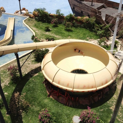 Equipos del parque del agua de la fibra de vidrio del tobogán acuático del cuenco del espacio para el parque de la aguamarina de los adultos
