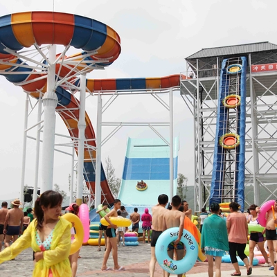 La aguamarina galvanizada del acero de carbono resbala para el proyecto del waterpark, tobogán acuático de la piscina