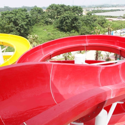 Toboganes acuáticos de encargo de la fibra de vidrio para el parque de atracciones con garantía de 1 año