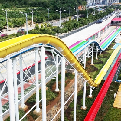 Toboganes acuáticos de encargo del agua del artículo general del parque de alta velocidad con capacidad de 120 jinetes/H