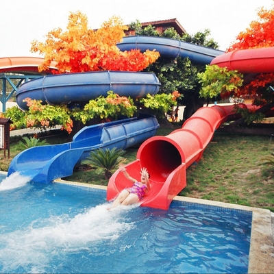 La fibra de vidrio de encargo de la combinación embroma los toboganes acuáticos para el parque del agua del tema