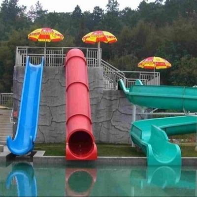 Diapositiva colorida de la piscina de la fibra de vidrio de los toboganes acuáticos de los mini del agua niños del parque
