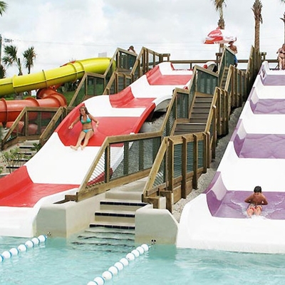 Los toboganes acuáticos de los niños de la fibra de vidrio, tobogán acuático al aire libre de la piscina para los niños con una altura de la seguridad
