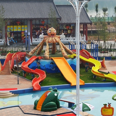 los toboganes acuáticos de los niños de la fibra de vidrio de la altura de los 2m, diapositiva para los niños, parque de la montaña del agua del Padre-niño