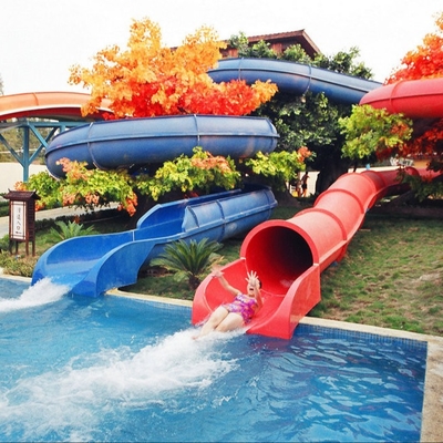 Toboganes acuáticos de la fibra de vidrio para el equipo de la piscina para el juego del agua de los niños para el parque del agua de los niños