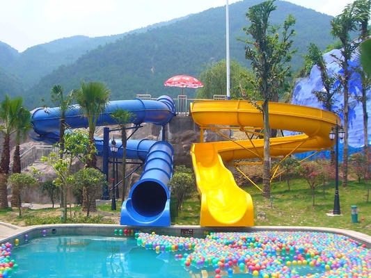 Mini diapositiva de la piscina de la fibra de vidrio del equipo del parque del agua para el patio de los niños