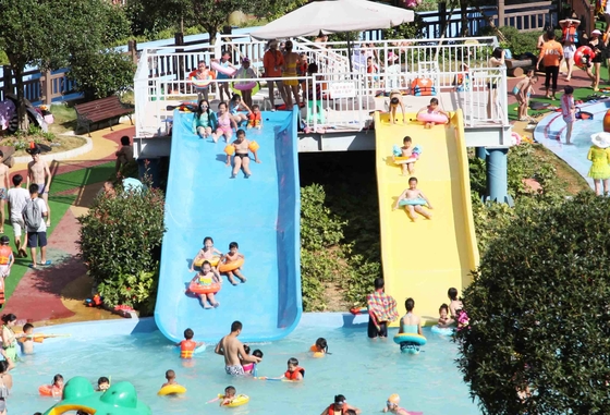Mini diapositiva de la piscina de la fibra de vidrio del equipo del parque del agua para el patio de los niños