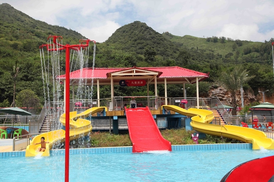 Customiazed embroma el tobogán acuático de la diversión para el equipo del parque del agua/del parque del agua de la fibra de vidrio