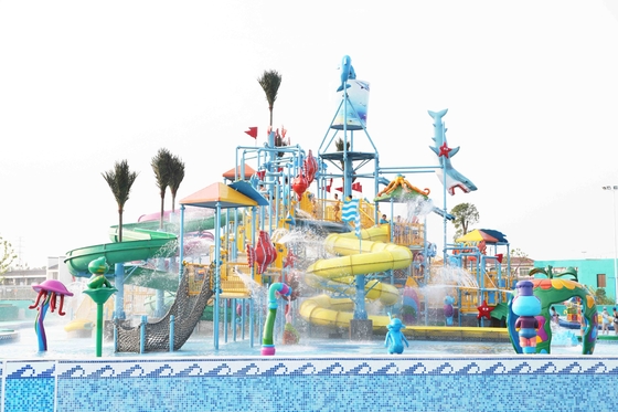 La aguamarina al aire libre de la fibra de vidrio del verano las atracciones contiene/del parque del agua para el parque temático