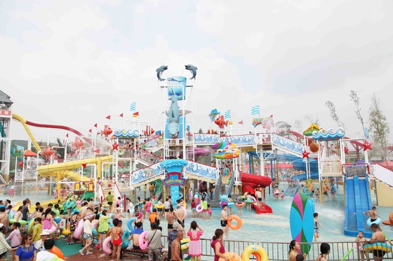 La aguamarina al aire libre de la fibra de vidrio del verano las atracciones contiene/del parque del agua para el parque temático