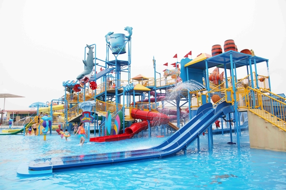 Fortaleza del agua de la diversión con el tobogán acuático/el Waterslide adultos de los niños