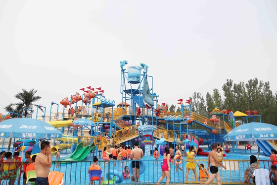 Fortaleza del agua de la diversión con el tobogán acuático/el Waterslide adultos de los niños