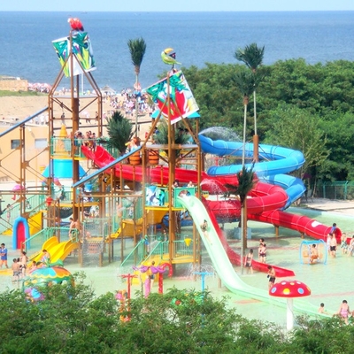 Casa grande del agua del equipo del patio de la aguamarina de la fibra de vidrio para la aduana de la diversión de la familia