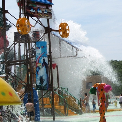 Casa grande del agua del equipo del patio de la aguamarina de la fibra de vidrio para la aduana de la diversión de la familia