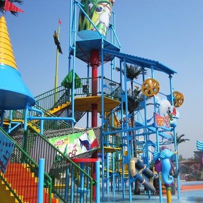 Casa grande del agua del equipo del patio de la aguamarina de la fibra de vidrio para la aduana de la diversión de la familia