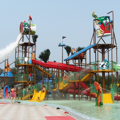 Casa grande del agua del equipo del patio de la aguamarina de la fibra de vidrio para la aduana de la diversión de la familia