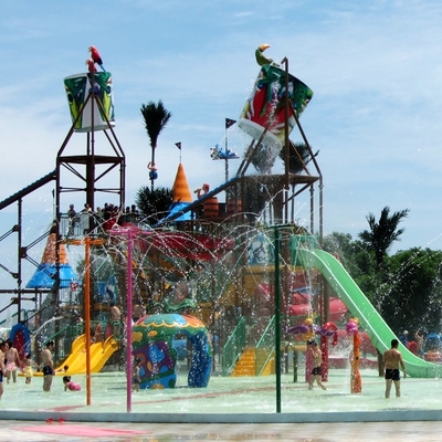 Casa grande del agua del equipo del patio de la aguamarina de la fibra de vidrio para la aduana de la diversión de la familia