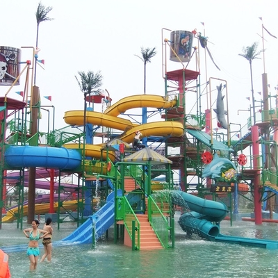Casa grande del agua, equipo del patio de la aguamarina, estructuras acuáticas de acero del juego