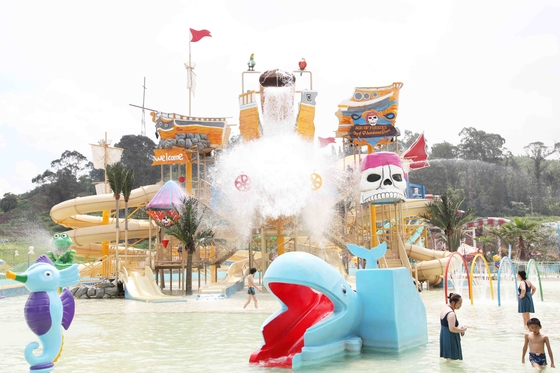 Niños gigantes del patio de la aguamarina del hotel/toboganes acuáticos amistosos de los adultos
