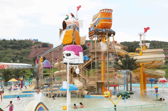 Casa grande modificada para requisitos particulares equipo del agua del patio de la aguamarina de la fibra de vidrio para la diversión de la familia