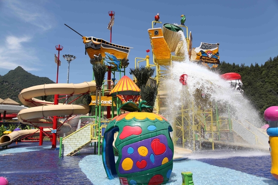 Estructuras acuáticas de acero del juego del agua de la casa de la aguamarina del equipo grande del patio