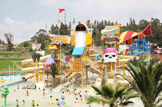 Equipos de encargo del parque del agua de la fibra de vidrio, patio de la casa del agua de Gaint