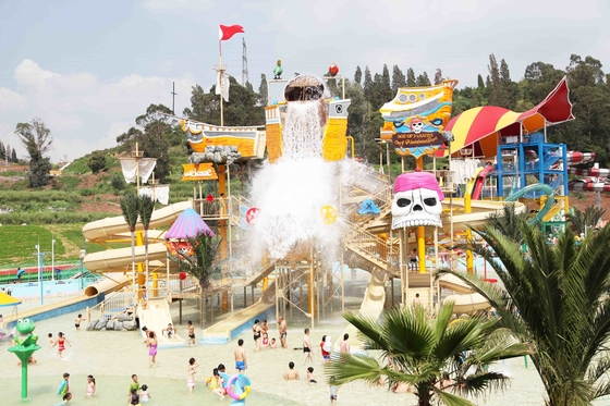 Estructuras acuáticas de acero del juego del agua de la casa del agua del juego grande del parque para el parque de atracciones