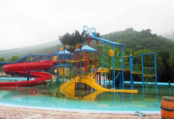 El equipo grande del juego del agua de los niños/la mini casa del agua con los niños resbala, el 11.5*12.5*6.5m
