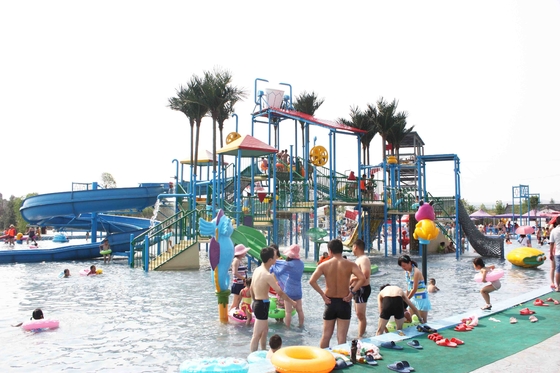 Tobogán acuático al aire libre de la fibra de vidrio de los juegos del parque del patio de la aguamarina del verano para el parque temático