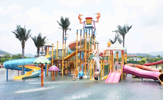 Juegos del agua del juego de la diversión para los niños con el apoyo galvanizado de Syeel del carbono