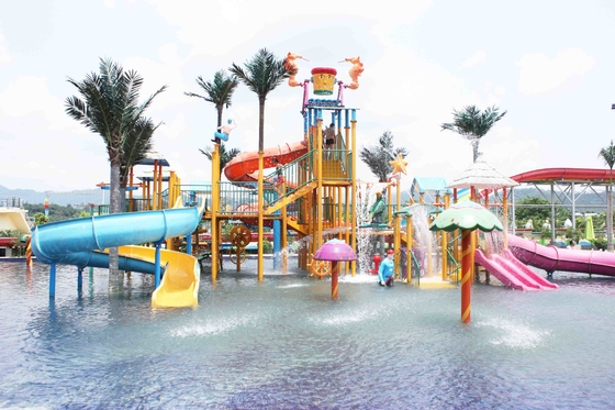 Equipo Eco interactivo del patio de la aguamarina de la fibra de vidrio - amistoso para el parque del agua