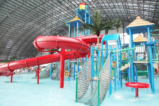 El parque del agua del acero inoxidable 304 con el área de juego interior, FPR fijó el tipo