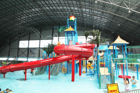 Los productos interactivos de la fibra de vidrio del equipo del patio de la aguamarina de la fibra de vidrio/modificaron productos del parque para requisitos particulares del agua