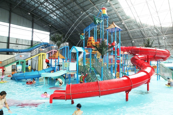 El parque del agua del acero inoxidable 304 con el área de juego interior, FPR fijó el tipo