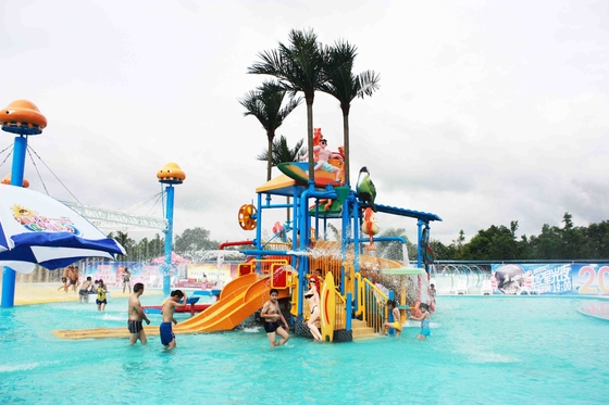 Equipo comercial del parque del agua del patio del agua de los niños de la fibra de vidrio del entretenimiento