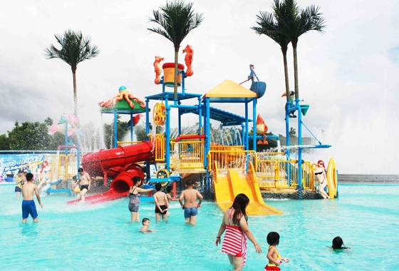 Equipo comercial del parque del agua del patio del agua de los niños de la fibra de vidrio del entretenimiento