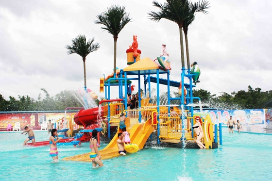 Equipo comercial del parque del agua del patio del agua de los niños de la fibra de vidrio del entretenimiento