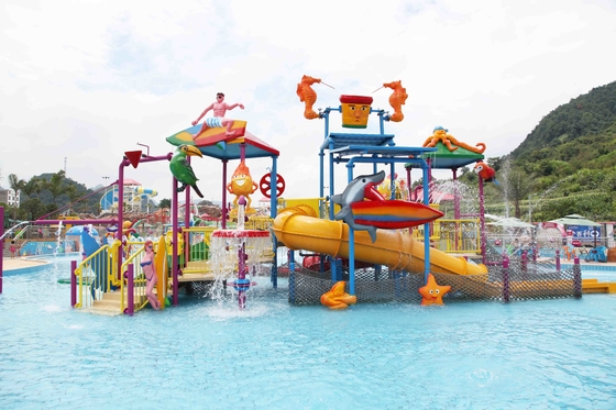 Patio del agua de los niños de Funnuy para el espacio del área de juego de niños/equipo los 9.5*6.5m