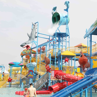 Entretenimiento grande del equipo del juego de niños del patio de la aguamarina de las actividades
